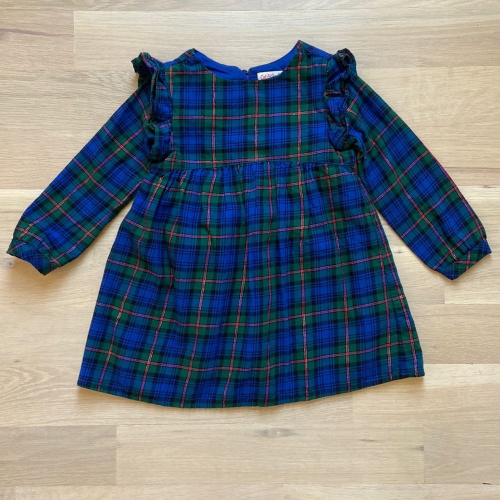 Toddler Girls’ Cat & Jack Plaid Dress, Size 3T